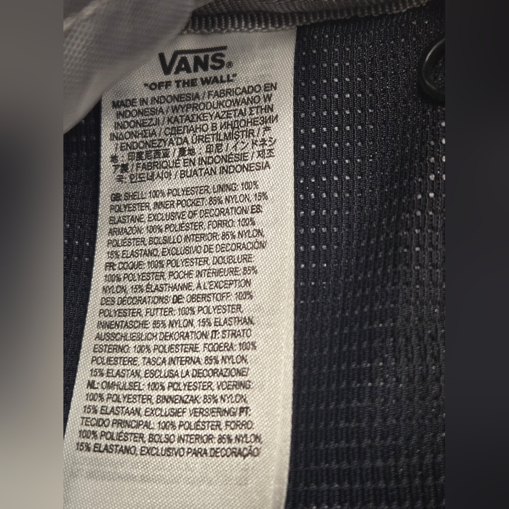 Vans Black and White Checkered Belt Bag - Picture 5 of 6